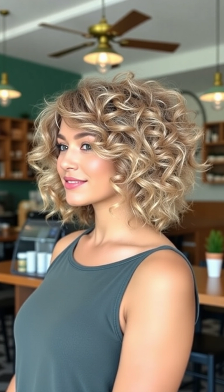 27 Modern Curly Wolf Cuts for Women That Are Total Show-Stoppers! - 21. Layered with a Twist