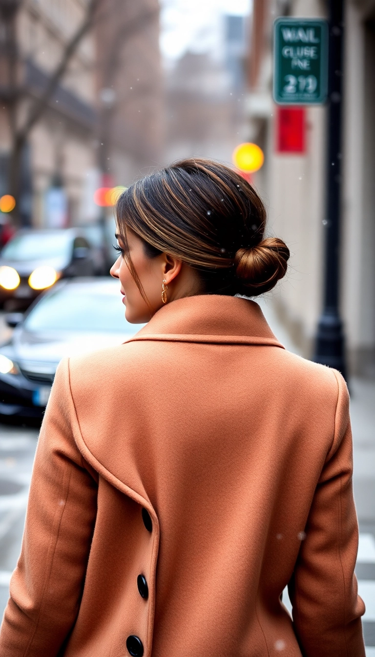 30 Easy Winter Hairstyles You Can Do in Under 10 Minutes! - 12. Sleek Low Bun