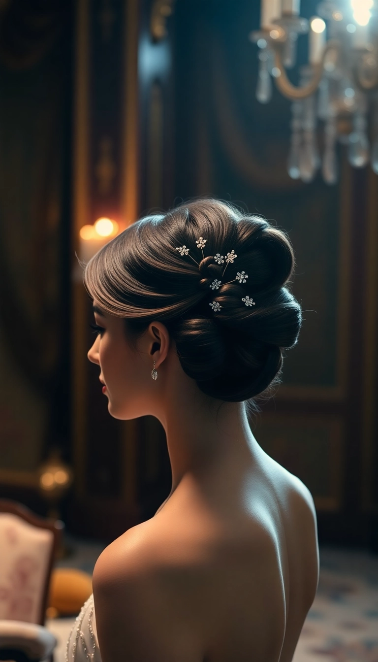 37 Must-Try Formal Hairstyles for Medium Length Hair (You'll Love #22!) - 11. Elegant Chignon