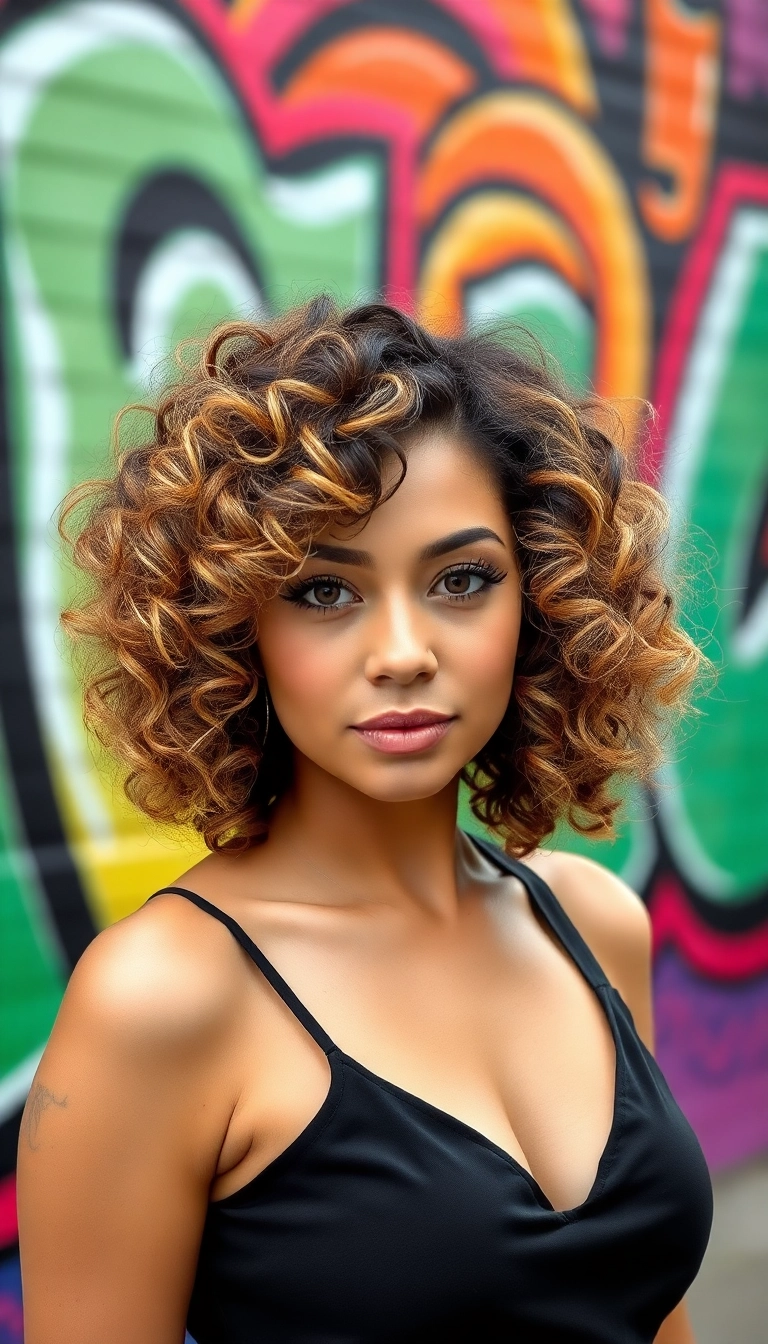 30 Curly Bob Haircut Ideas That'll Make You Say 'Wow!' (You Won't Believe #7!) - 5. Curly Bob with Highlights