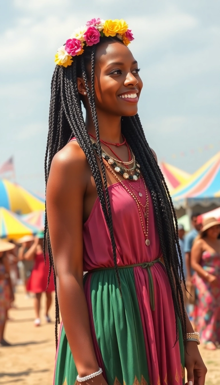 39 Creative Fulani Braids Styles You Need to Try This Season (Trust Us, #18 Is a Game-Changer!) - 17. Boho Fulani Braids