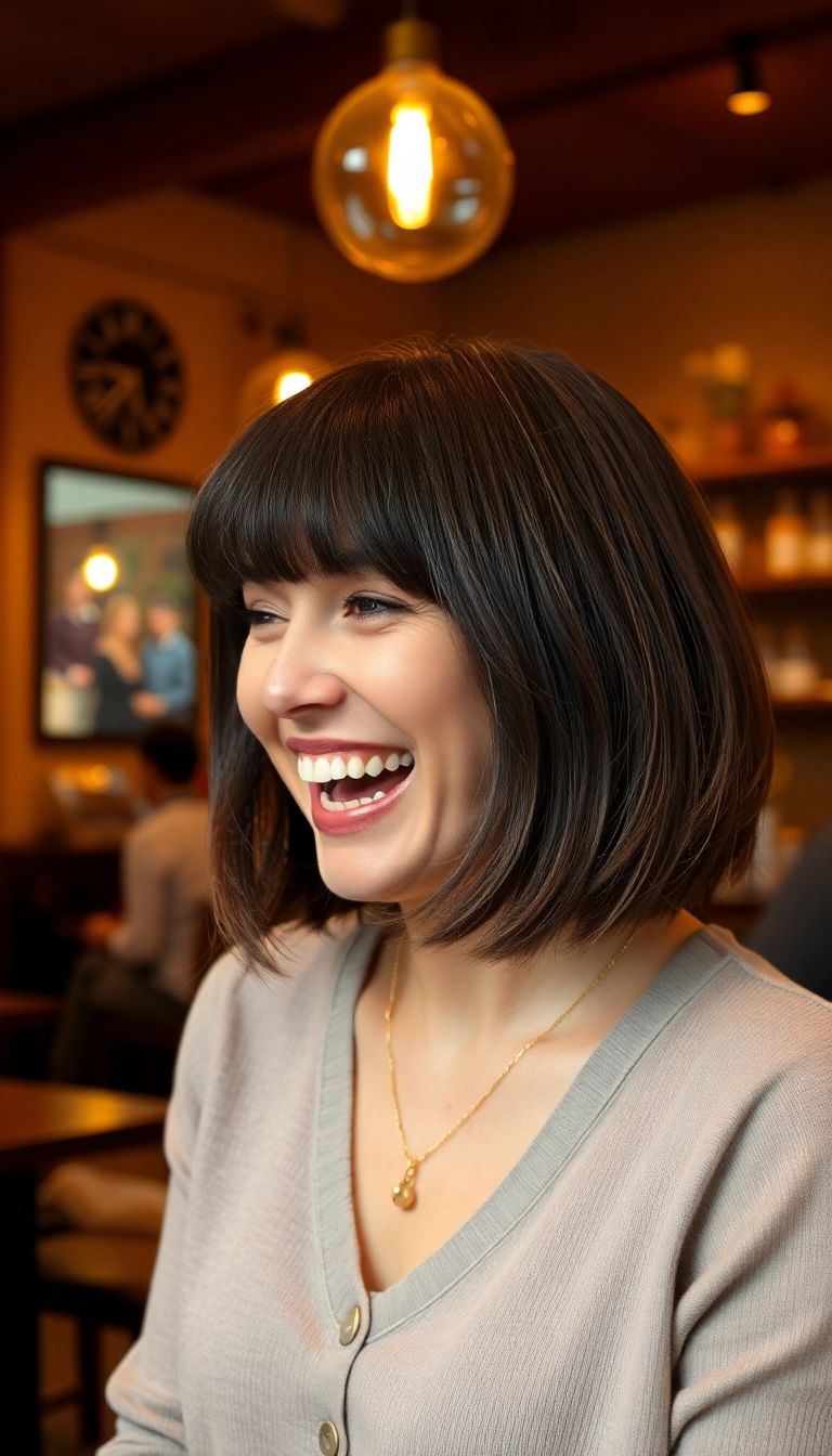 34 Stunning Bob Haircut Ideas You’ll Want to Try (Wait Until You See #12!) - 5. Bob with Bangs