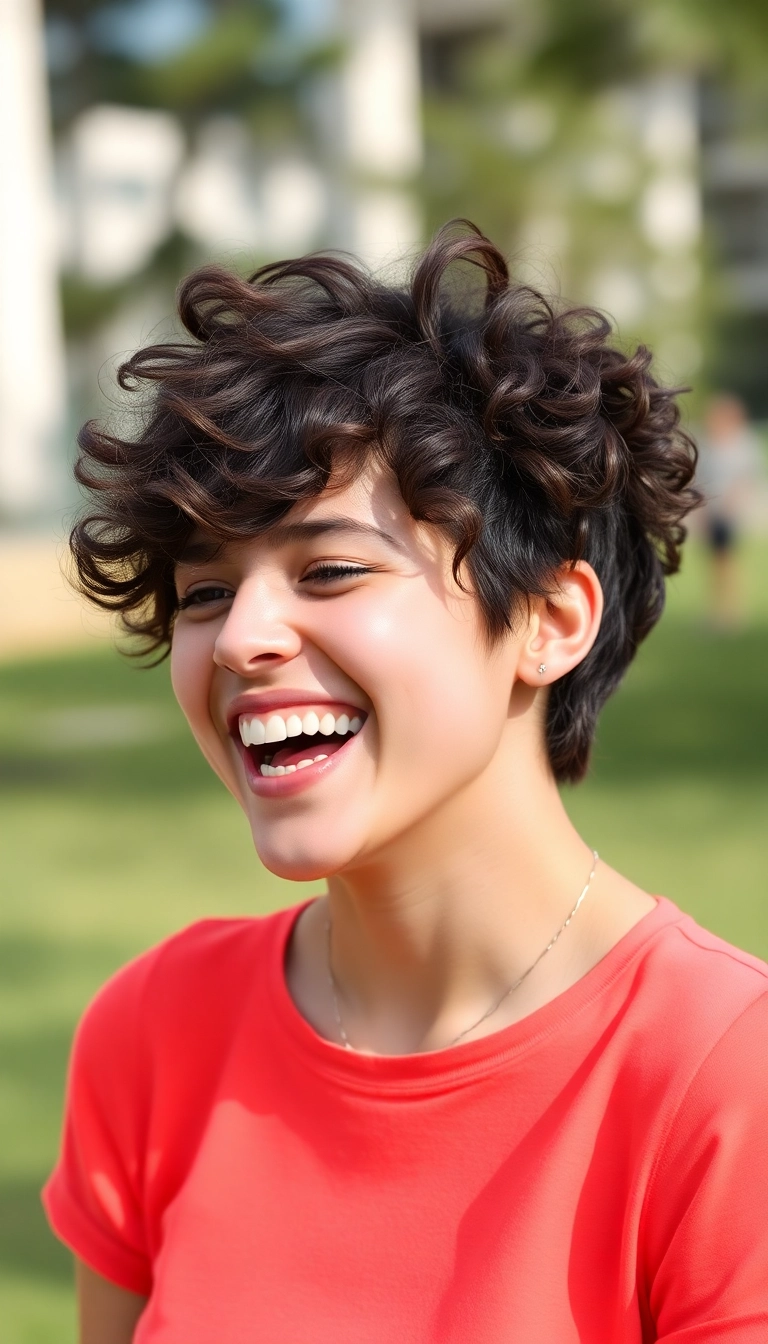 36 Jaw-Dropping Black Haircut Ideas You Never Knew You Needed! - 8. Curly Pixie Cut