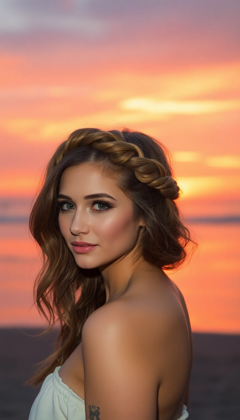 31 Stunning Greek Goddess Hairstyles That'll Make You Feel Like a True Diva! - 15. Twisted Halo