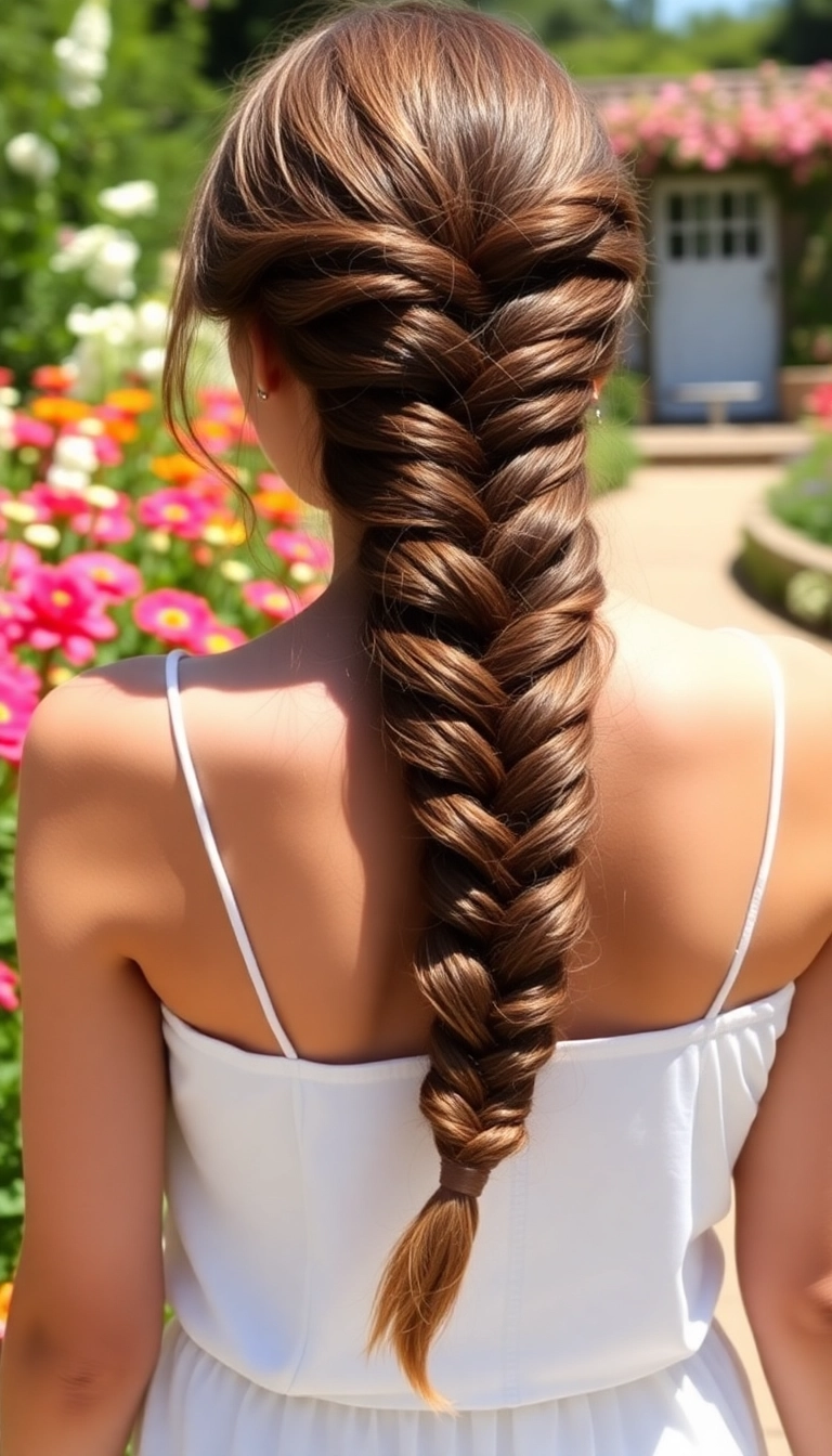 32 Effortless Medium Length Hairstyles You Can Rock Every Day! - 9. Fishtail Braid