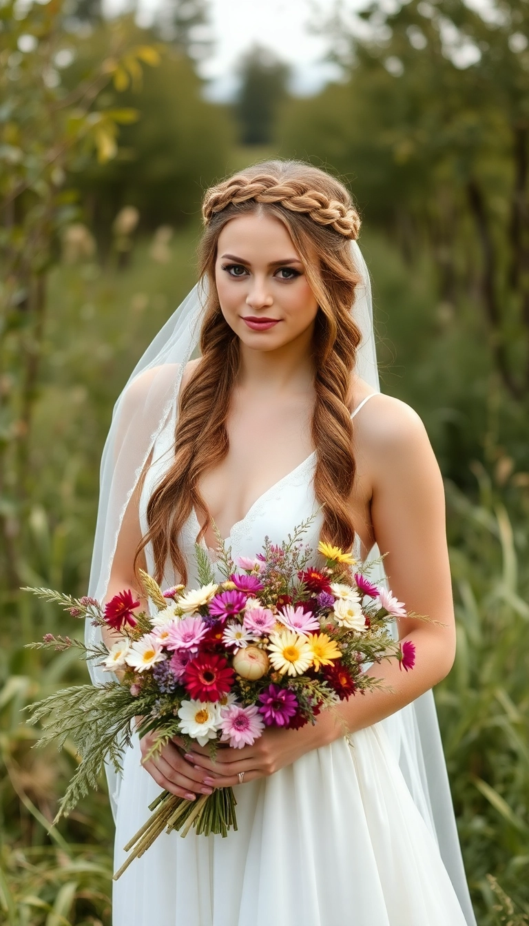 35 Gorgeous Dutch Braid Hairstyles to Embrace Your Inner Boho Queen! - 9. Braided Crown