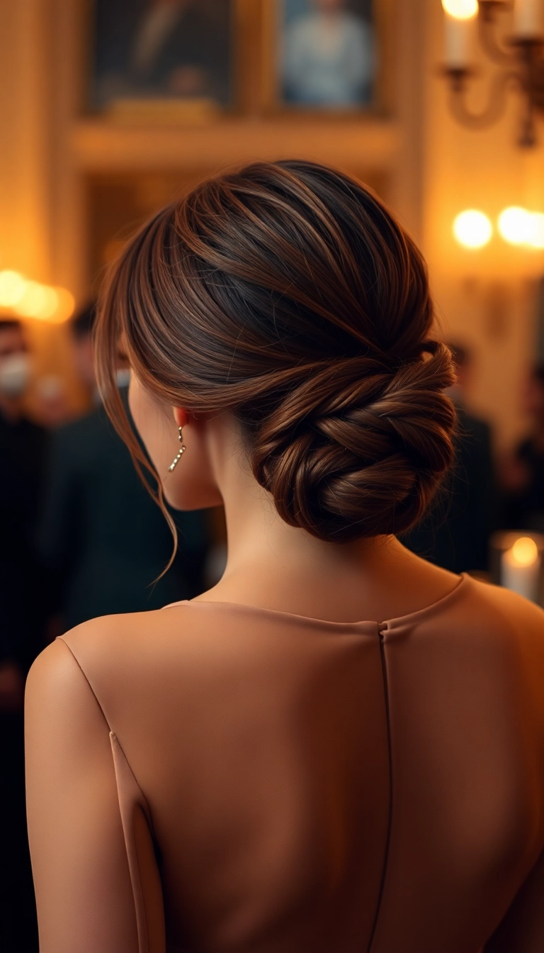 30 Easy Winter Hairstyles You Can Do in Under 10 Minutes! - 6. Twisted Low Bun