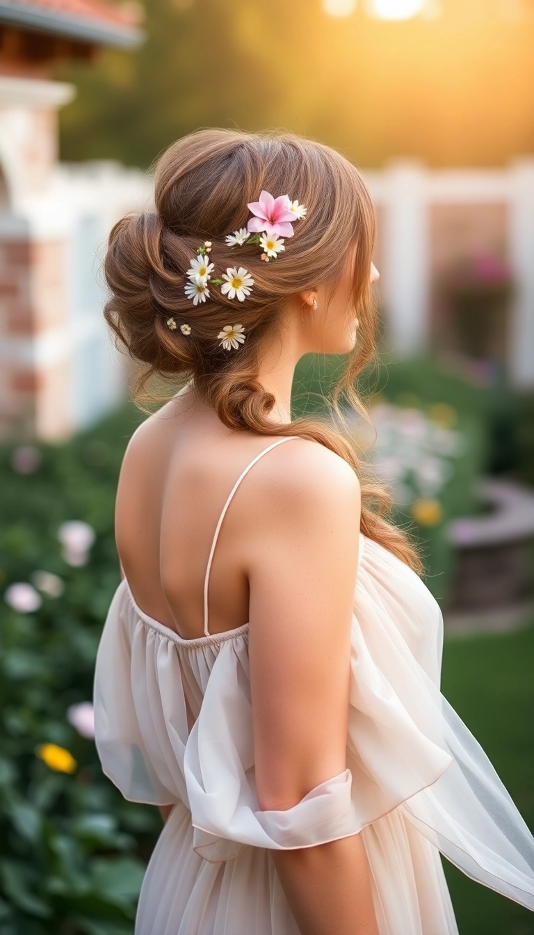 38 Birthday Wig Hairstyles That Will Steal the Show on Your Special Day! - 28. Romantic Loose Updo