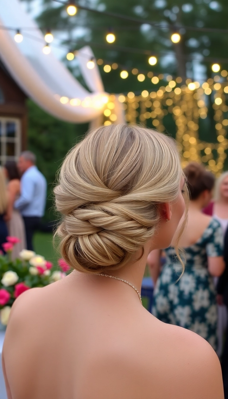 32 Effortless Medium Length Hairstyles You Can Rock Every Day! - 21. Twisted Half-Updo