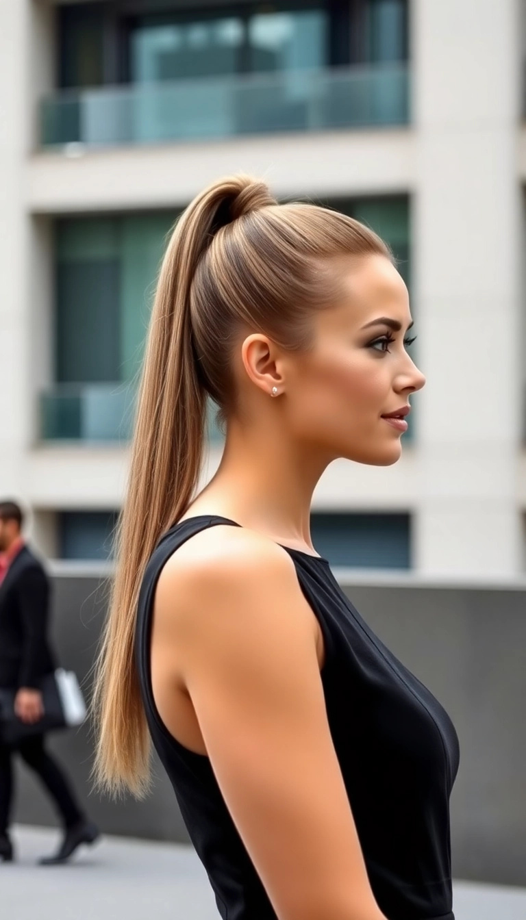 30 Stylish Easy Hairstyles for Greasy Hair That You Need to Try! - 1. Sleek High Ponytail