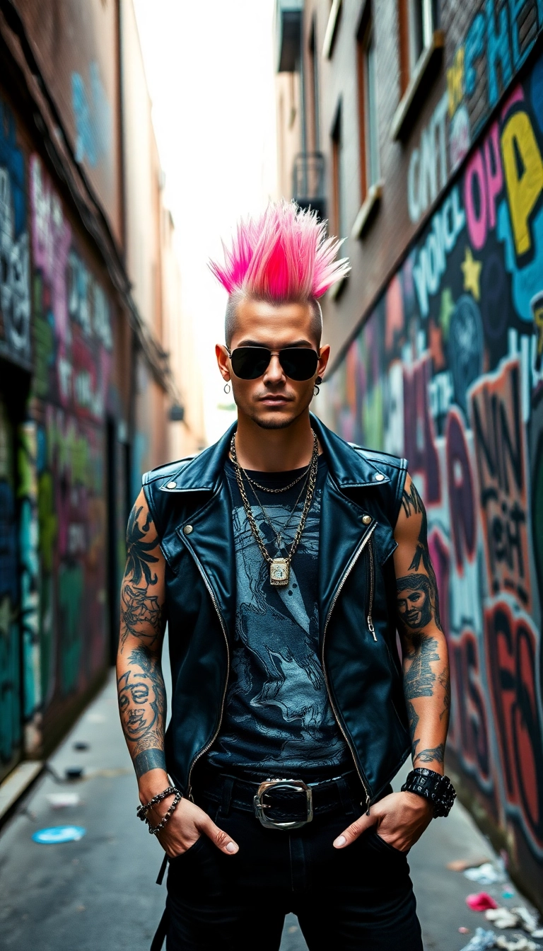 33 Haircuts for Guys That Will Make You the Center of Attention (Trust Us, #17 Is a Game-Changer!) - 14. The Mohawk