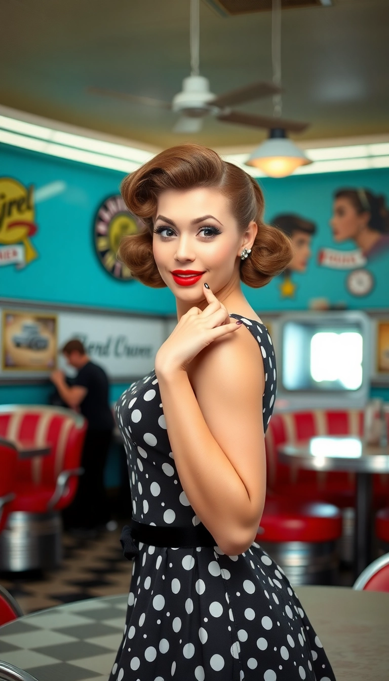 22 Glamorous Mob Wife Hairstyles That'll Make You Feel Like a Queen! - Vintage Pin-Up Style