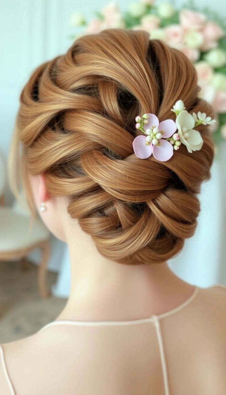 37 Must-Try Formal Hairstyles for Medium Length Hair (You'll Love #22!) - 6. Twisted Updo