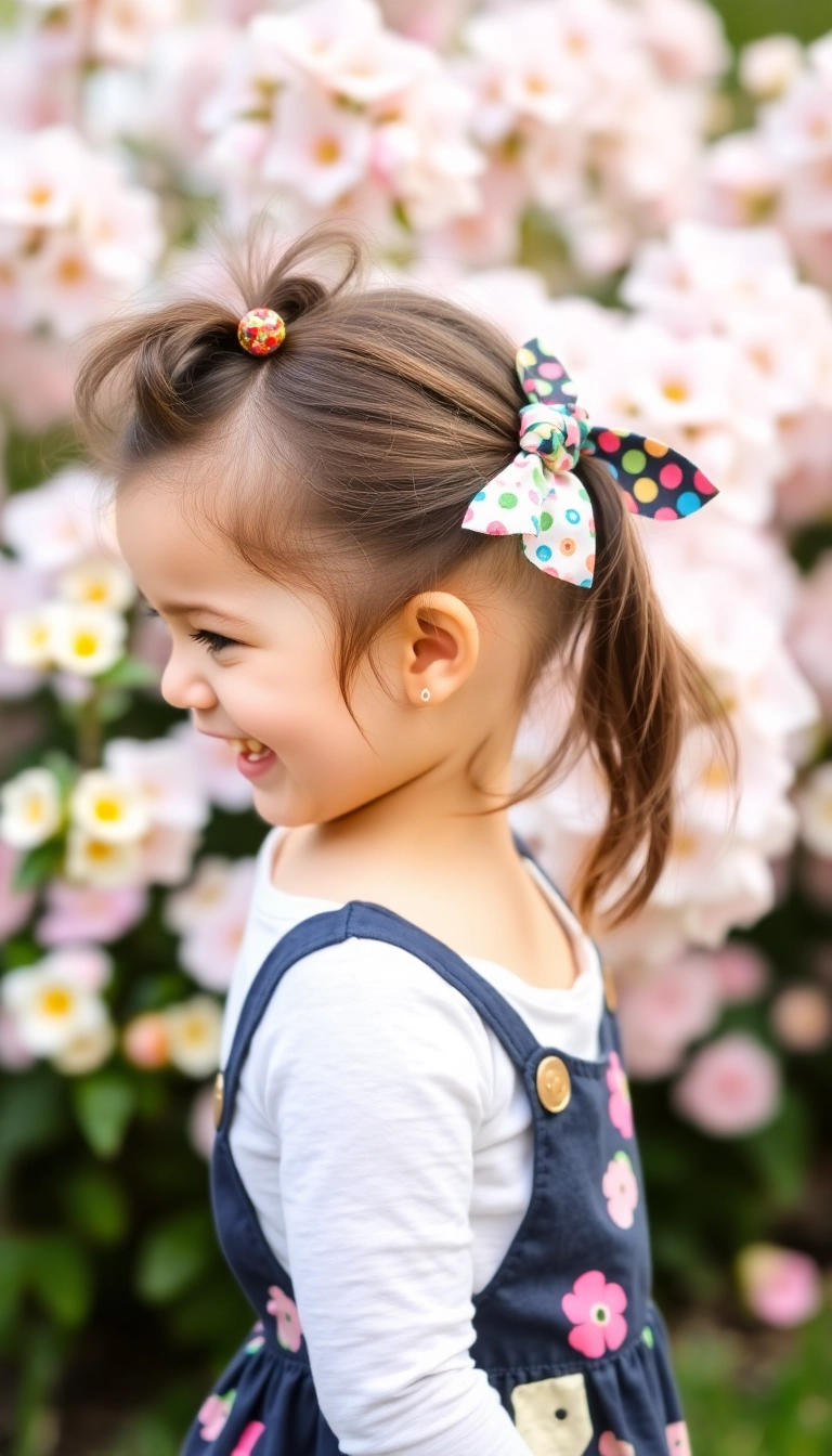 35 Mixed Baby Hairstyles That'll Make Everyone Say 'Aww!' - Side Ponytails