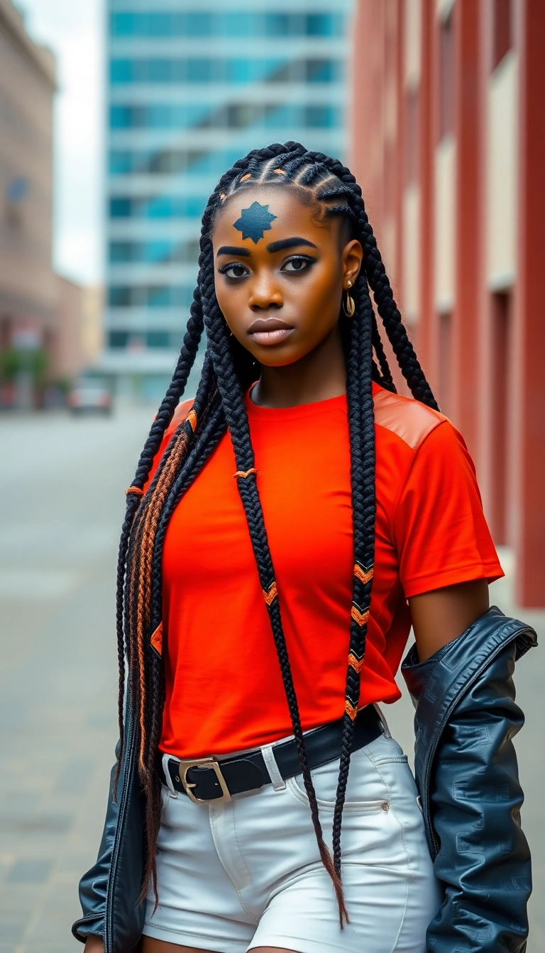 39 Creative Fulani Braids Styles You Need to Try This Season (Trust Us, #18 Is a Game-Changer!) - 18. The Game-Changer: Fulani Braids with a Modern Twist