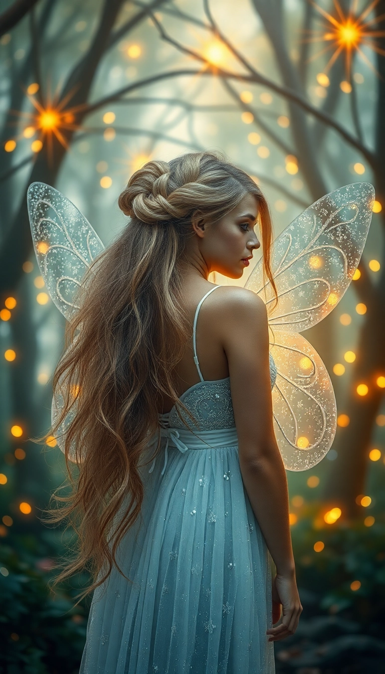 38 Fairy Hairstyles That Will Make Your Friends Say 'Wow!' (You Won't Believe #15!) - 12. Glittery Fairy Tails