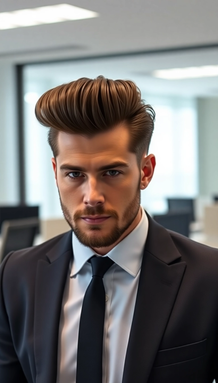 33 Haircuts for Guys That Will Make You the Center of Attention (Trust Us, #17 Is a Game-Changer!) - 3. The Pompadour