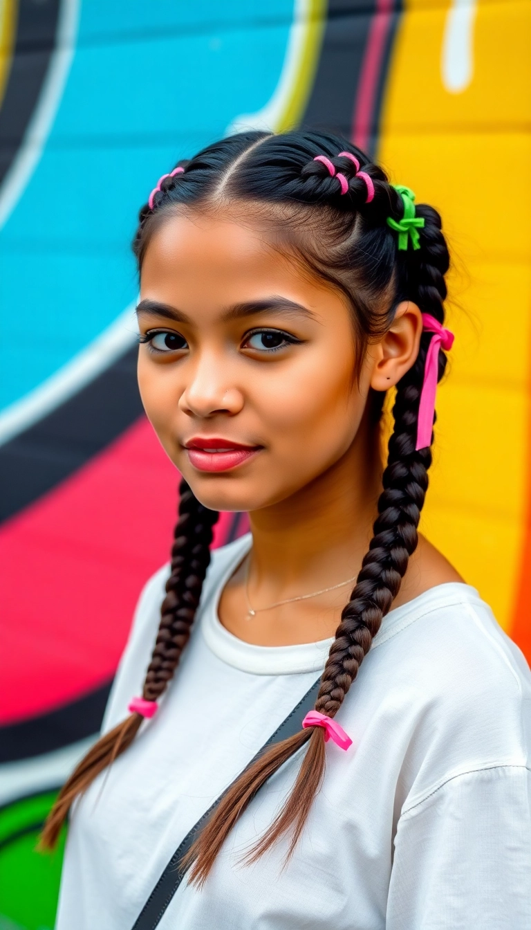 30 Windy Day Hairstyles That'll Keep You Stylish No Matter the Weather! - 5. Double Braided Pigtails