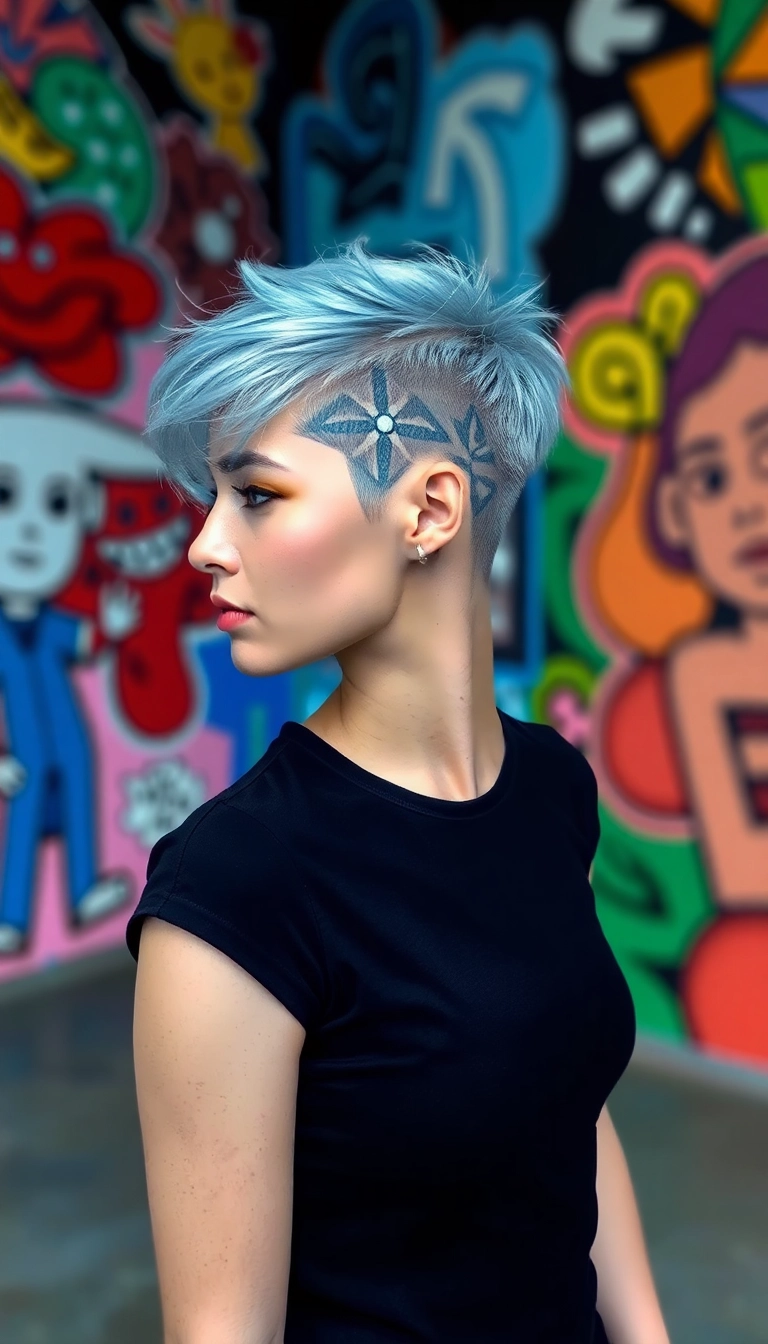 31 Short Pixie Haircuts Ideas That'll Make You Want to Chop It All Off! - Pixie with Undercut Design