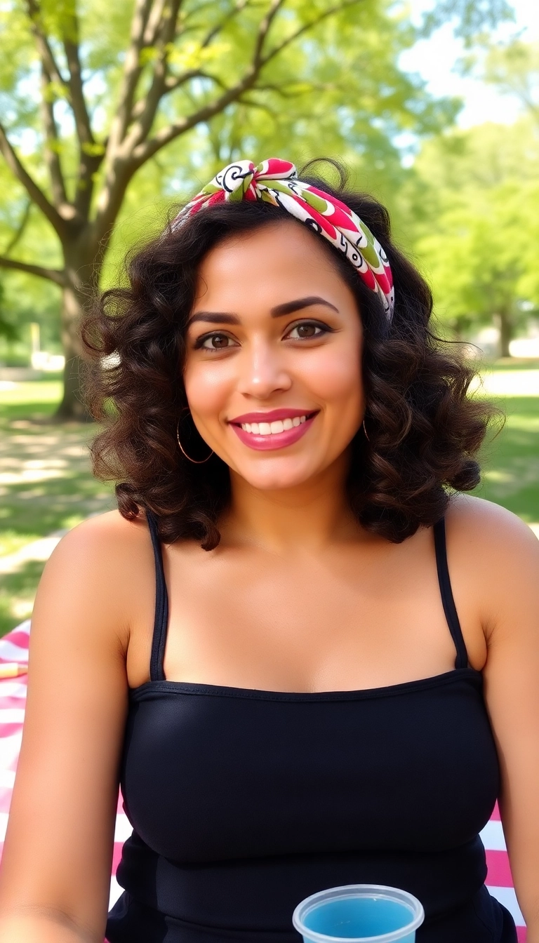 30 Curly Bob Haircut Ideas That'll Make You Say 'Wow!' (You Won't Believe #7!) - 11. Curly Bob with a Headband