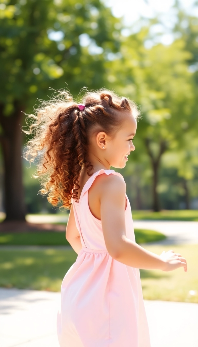 37 Quick and Cute Hairstyles for School (You Won't Believe How Easy #15 Is!) - Curly Q Ponytail