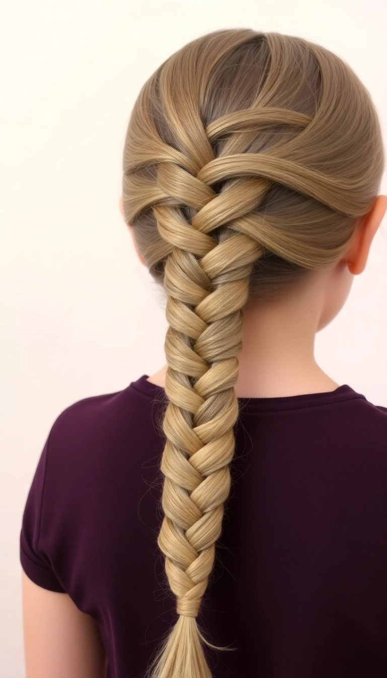 37 Quick and Cute Hairstyles for School (You Won't Believe How Easy #15 Is!) - Fishtail Braid