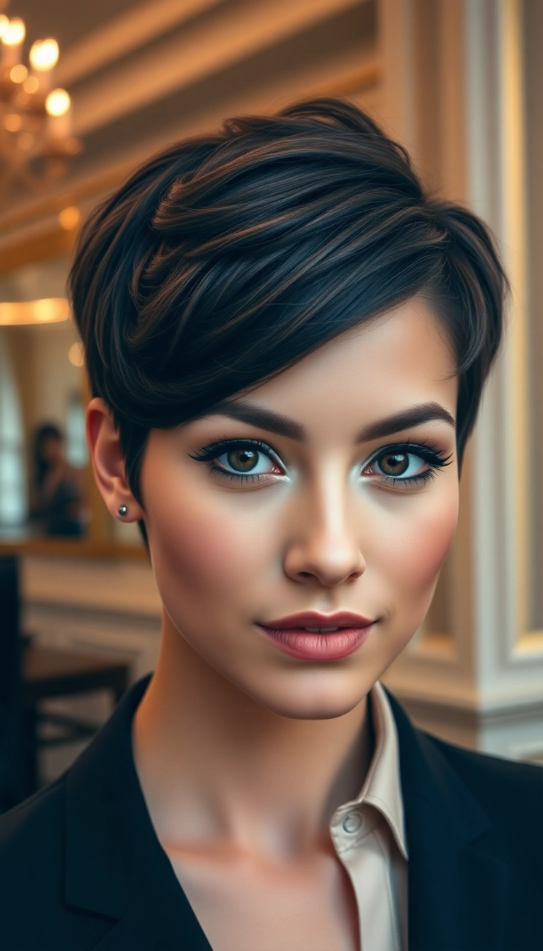 31 Short Pixie Haircuts Ideas That'll Make You Want to Chop It All Off! - Pixie with Side Part