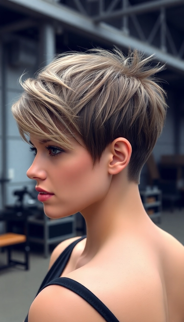 36 Pixie Shag Haircut Ideas for Effortlessly Chic Looks Every Day! - Pixie Shag with Undercut