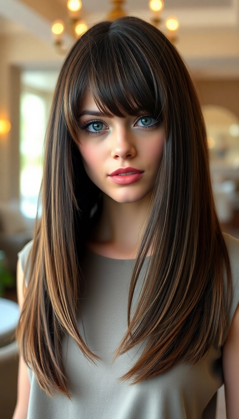 32 Long Bob Hairstyles That Will Instantly Elevate Your Look (You Won't Believe #15!) - 8. Layered Bangs with Long Bob