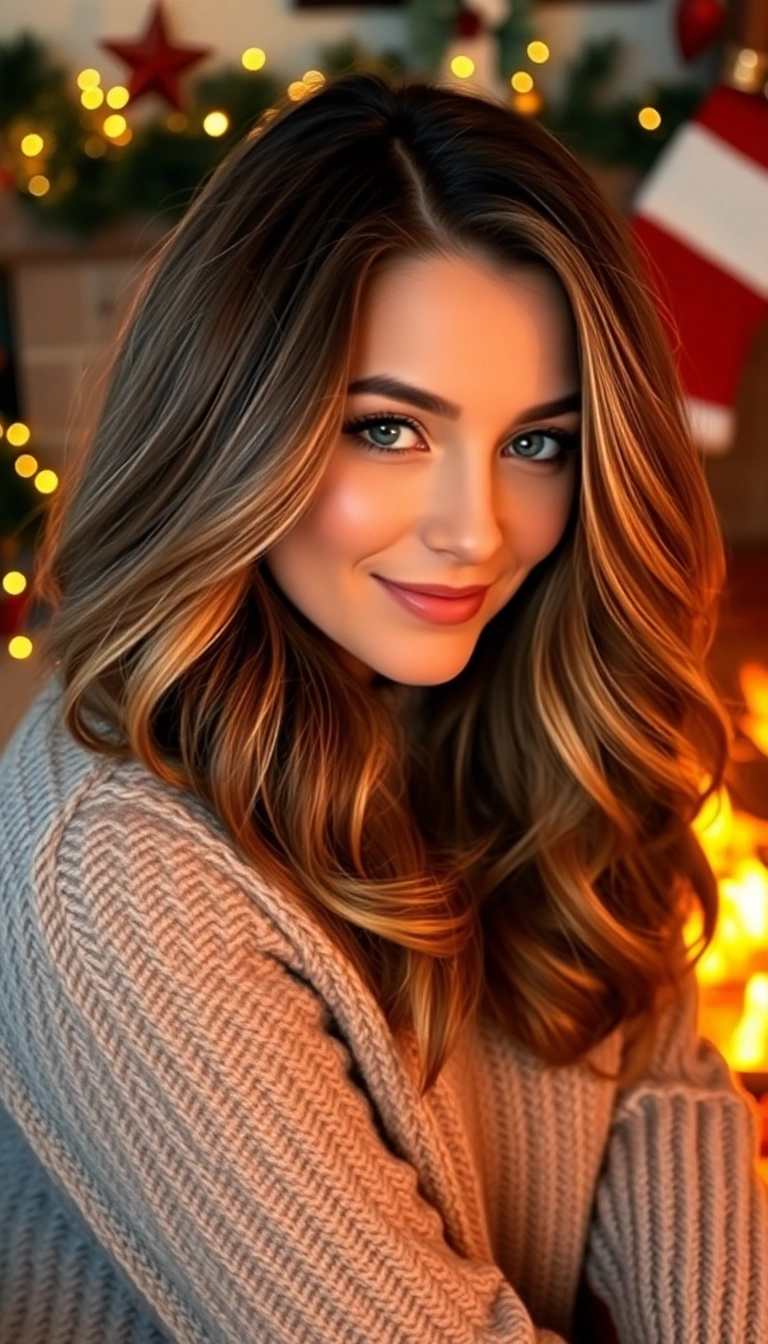 31 Festive Hairstyles to Rock This Christmas (You Won't Believe #15!) - 9. Romantic Loose Waves