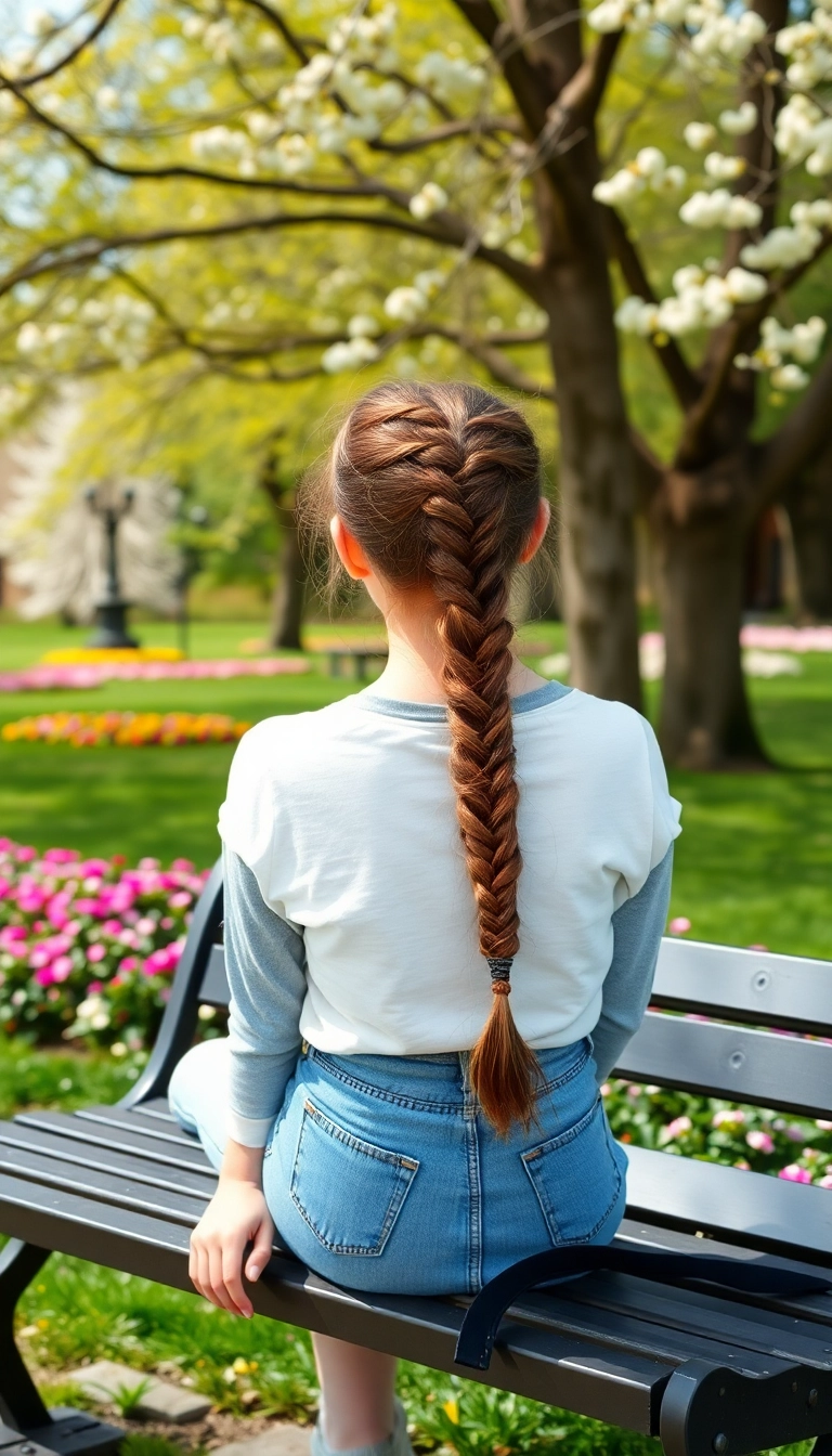 34 Easy and Fun Elsa Hairstyles for Kids That They'll Absolutely Adore! - French Braid Tail