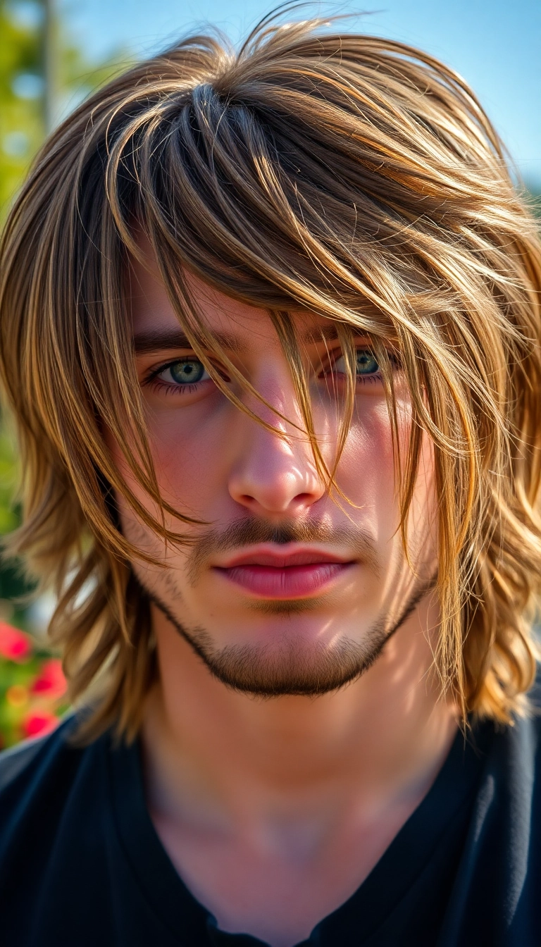 33 Guy Haircuts Long Ideas That Will Turn Heads (You Won't Believe #15!) - 16. The Long Hair with Highlights