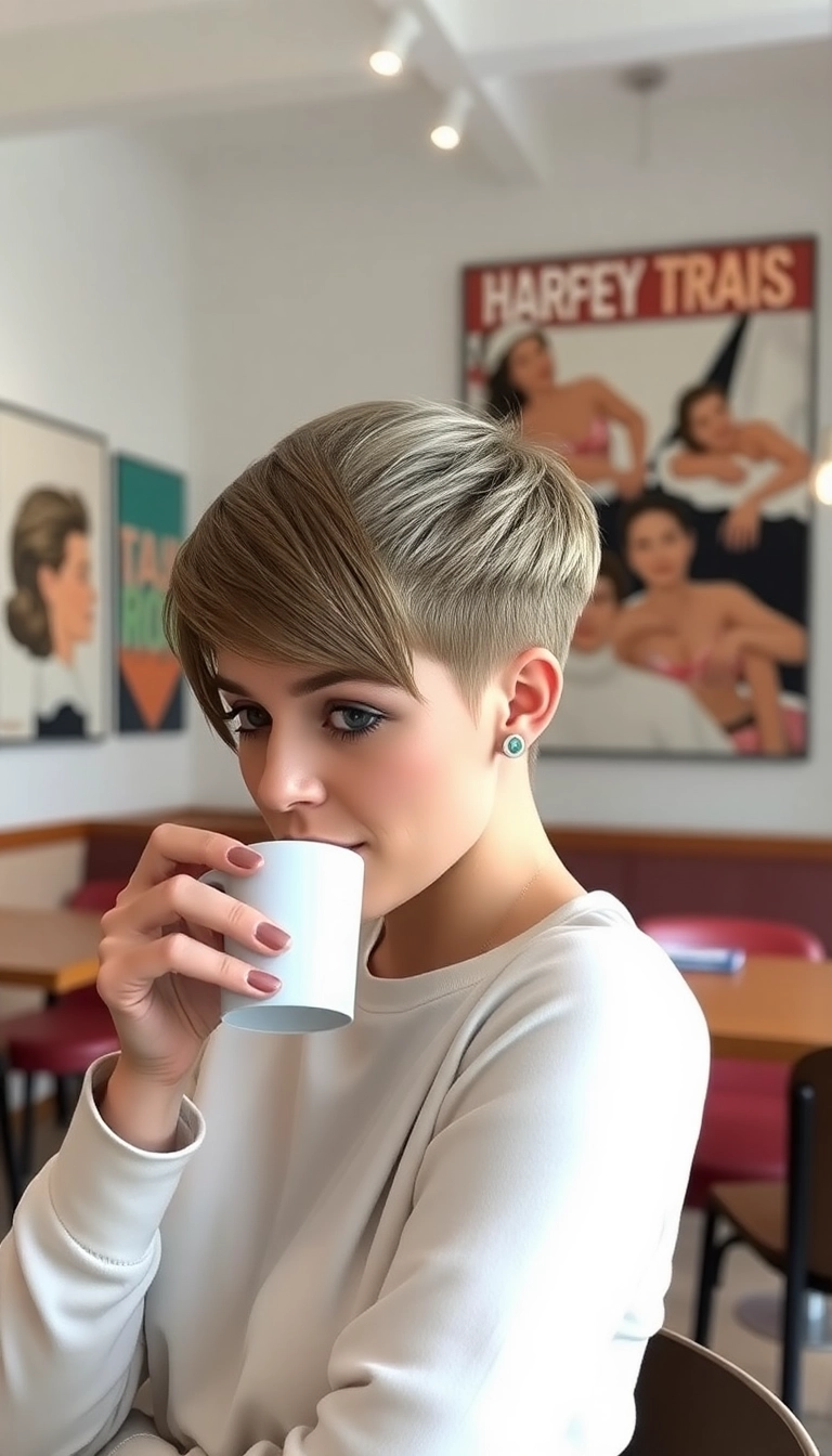 Unlock 25 Trendy Short Hair Styles That'll Make You the Center of Attention! - Tapered Cut