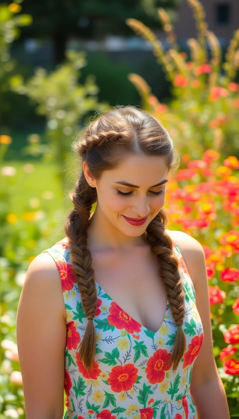 35 Gorgeous Dutch Braid Hairstyles to Embrace Your Inner Boho Queen! - 12. Dutch Braid with Twisted Sections