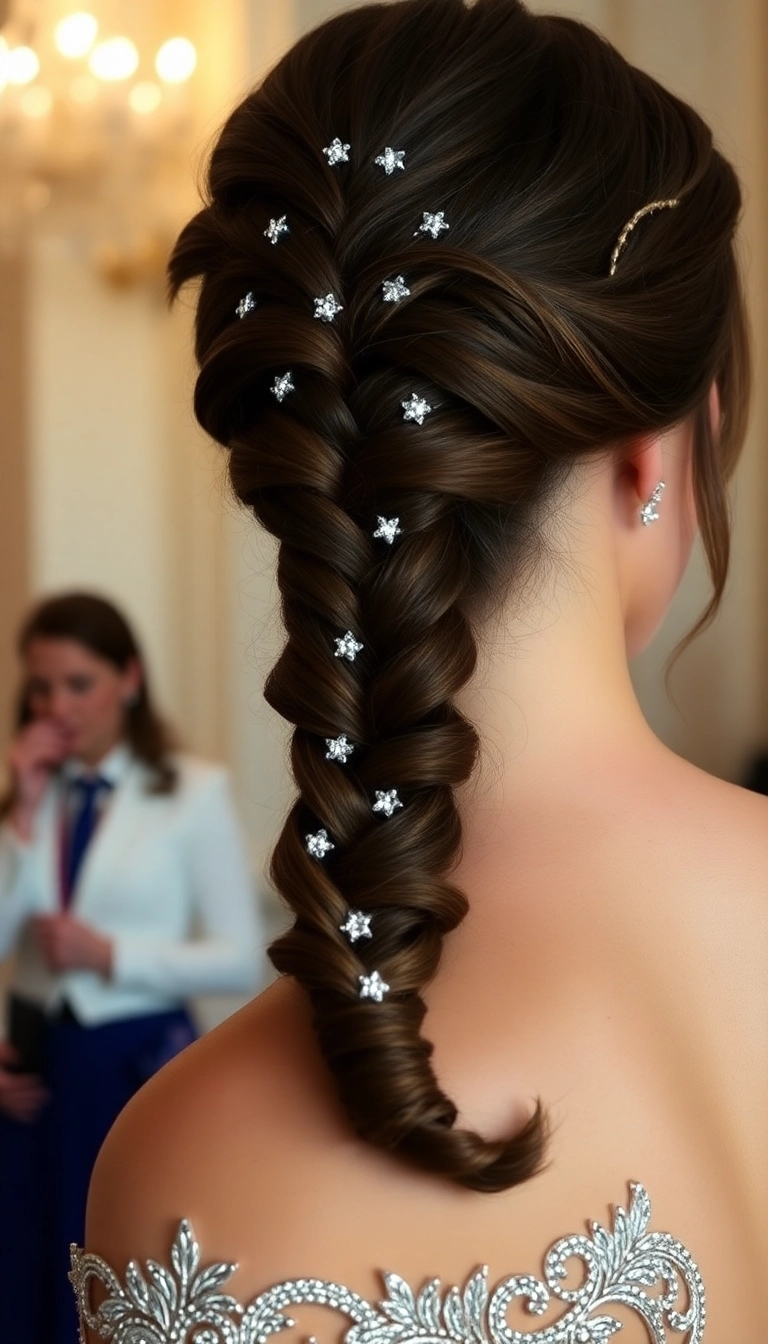 31 Stunning Gala Hairstyles That Will Steal the Show (You Won't Believe #15!) - Glamorous Fishtail Braid