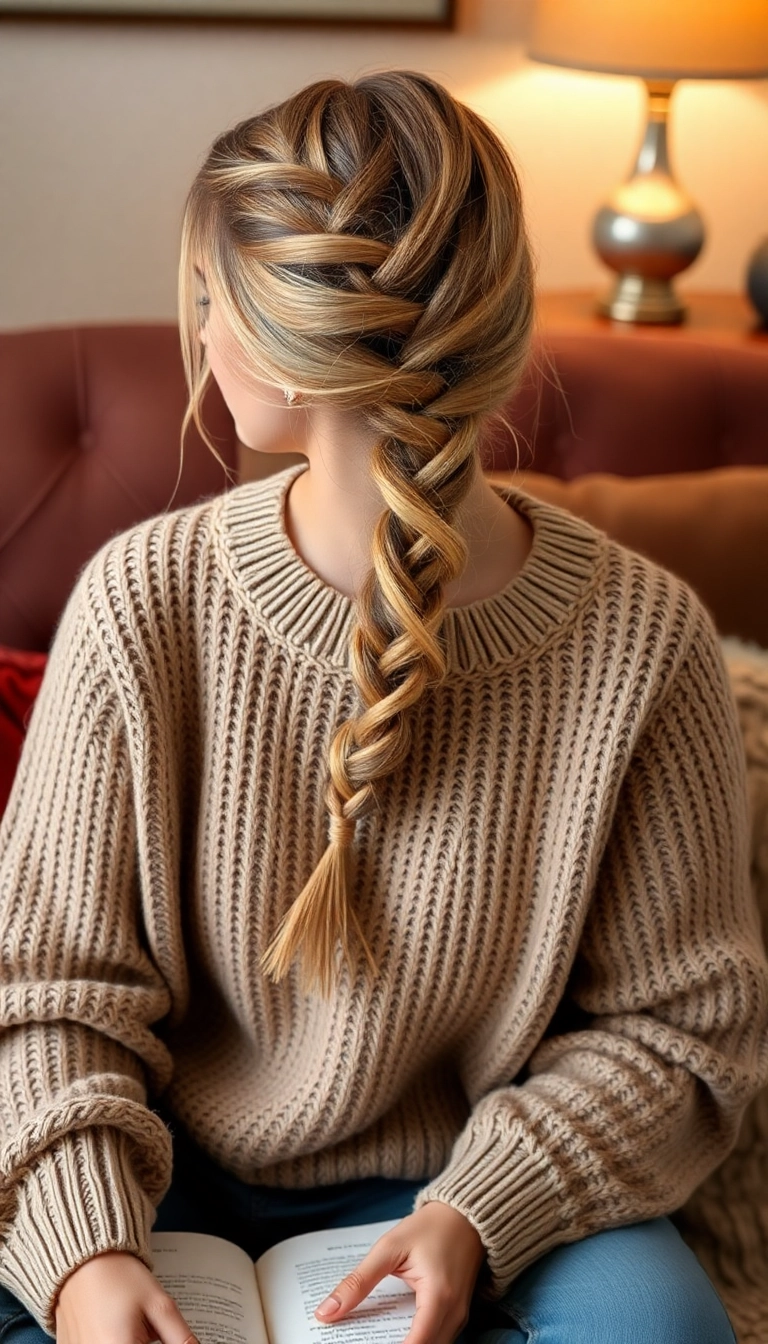 30 Stylish Easy Hairstyles for Greasy Hair That You Need to Try! - 13. Loose Braid