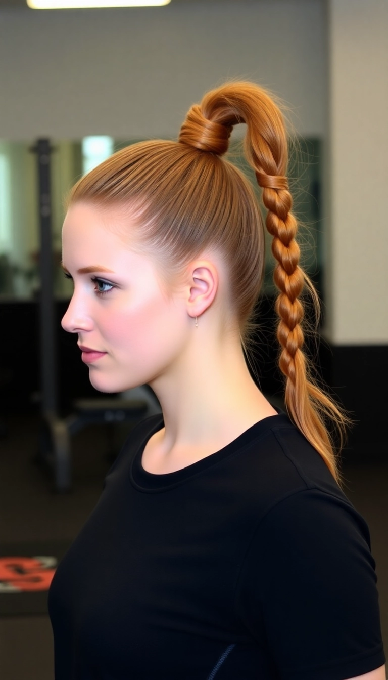 31 Stunning Ginger Wig Hairstyles to Elevate Your Look! - Ponytail with a Twist