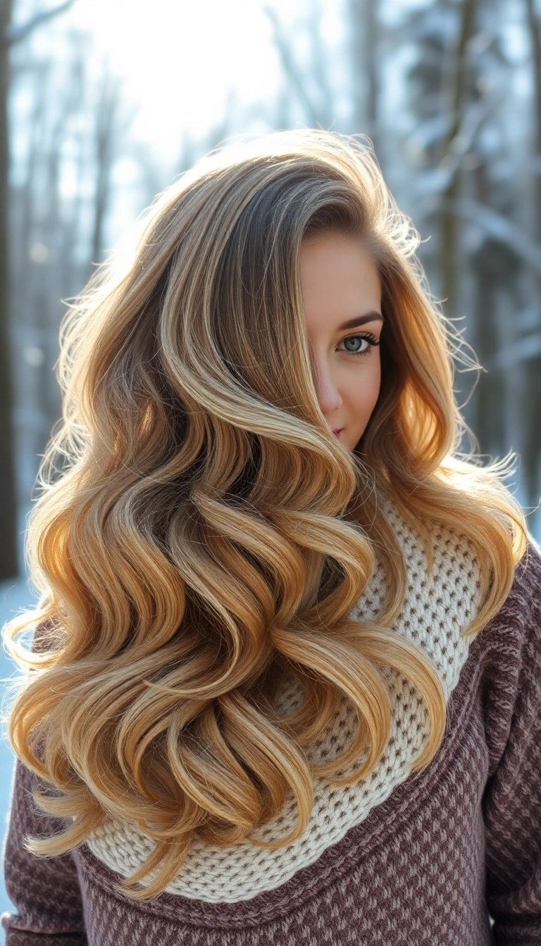 32 Stunning Winter Hairstyles That Will Make You Look Like a Snow Queen! - 4. Frosty Waves