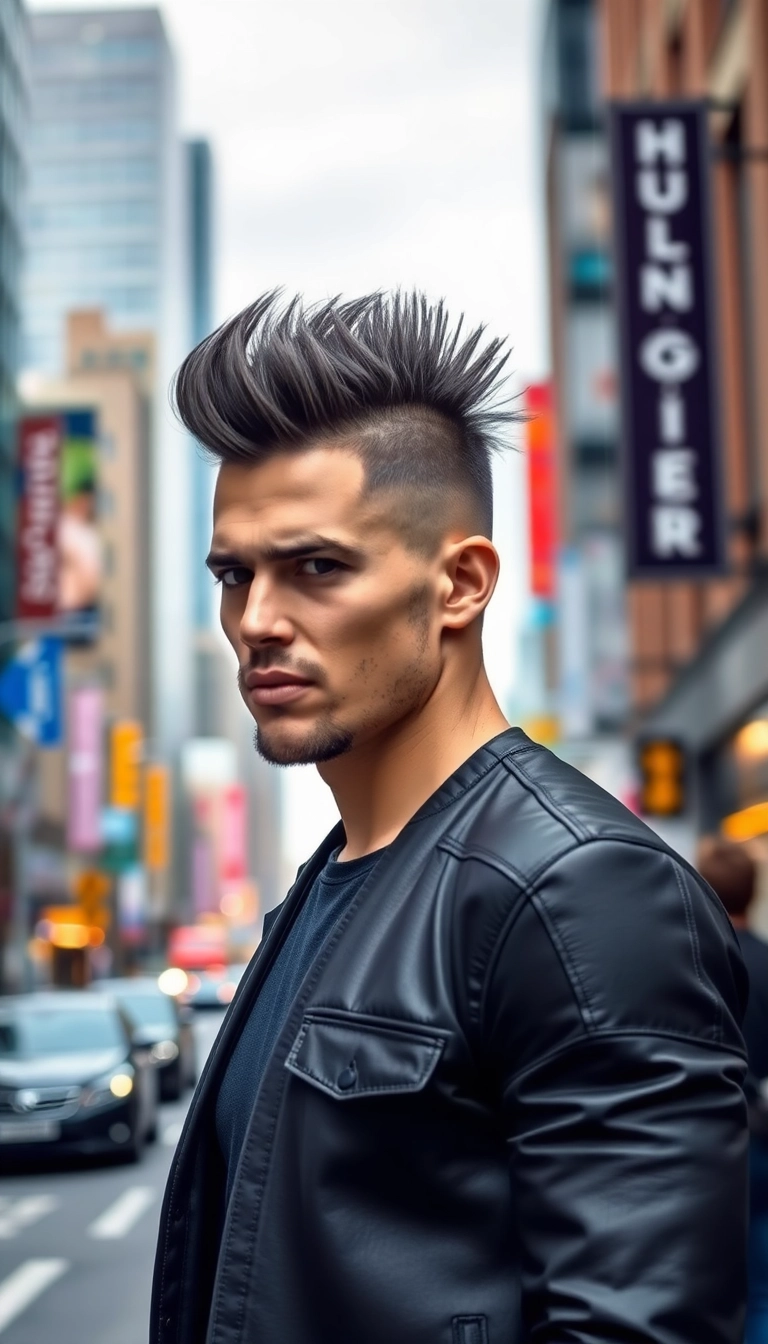 37 Stylish Medium Length Haircuts for Men: Your Ultimate Grooming Guide! - The Faux Hawk