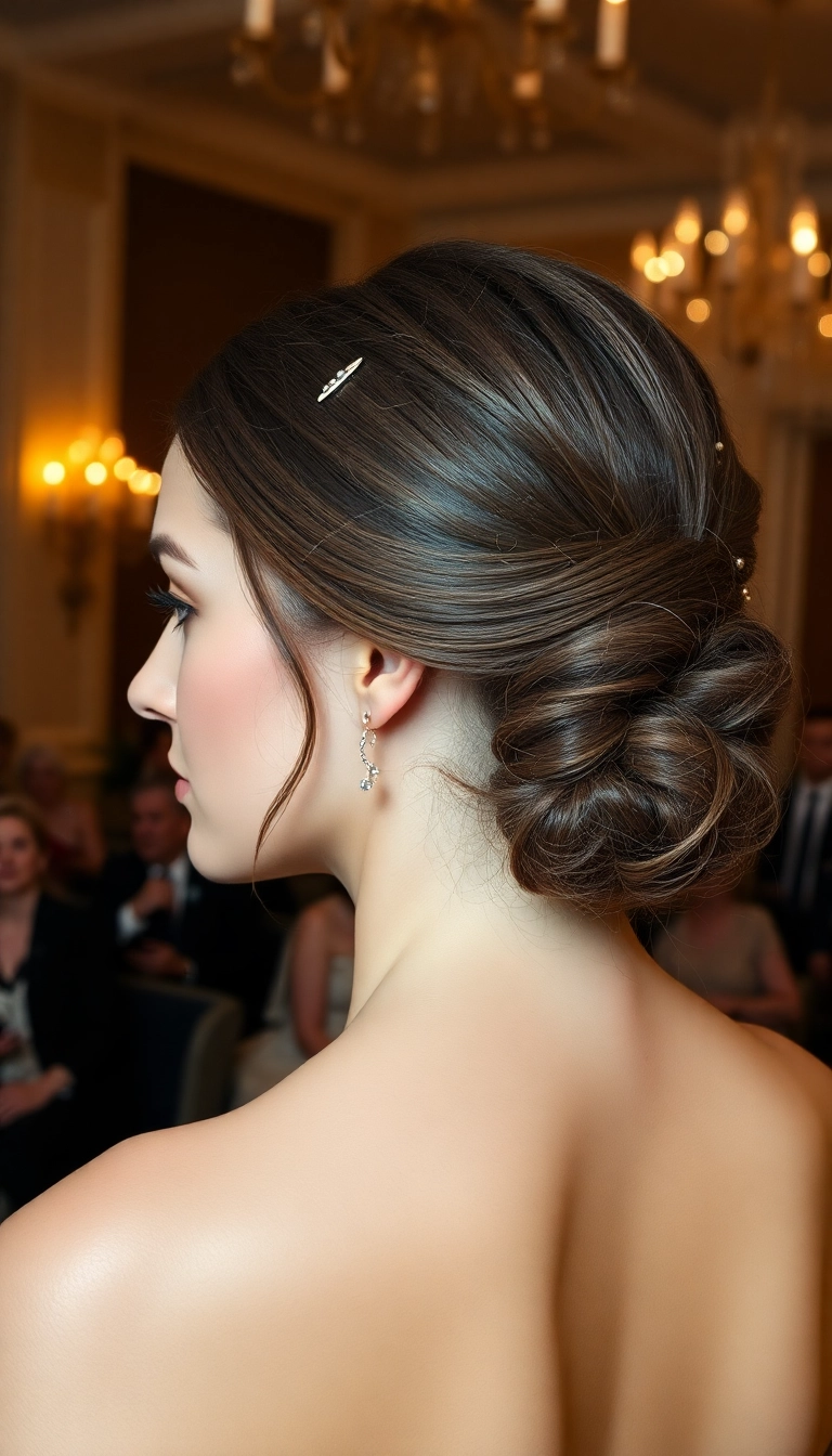 37 Must-Try Formal Hairstyles for Medium Length Hair (You'll Love #22!) - 1. Classic Low Bun