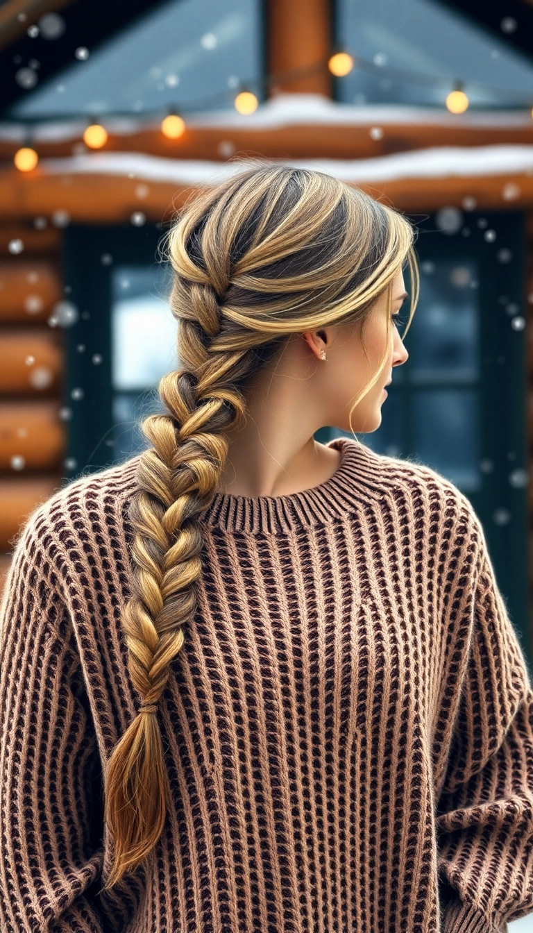 32 Stunning Winter Hairstyles That Will Make You Look Like a Snow Queen! - 10. Chic Fishtail Braid