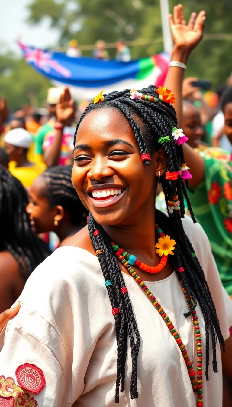 39 Creative Fulani Braids Styles You Need to Try This Season (Trust Us, #18 Is a Game-Changer!) - 20. Festival-Ready Fulani Braids