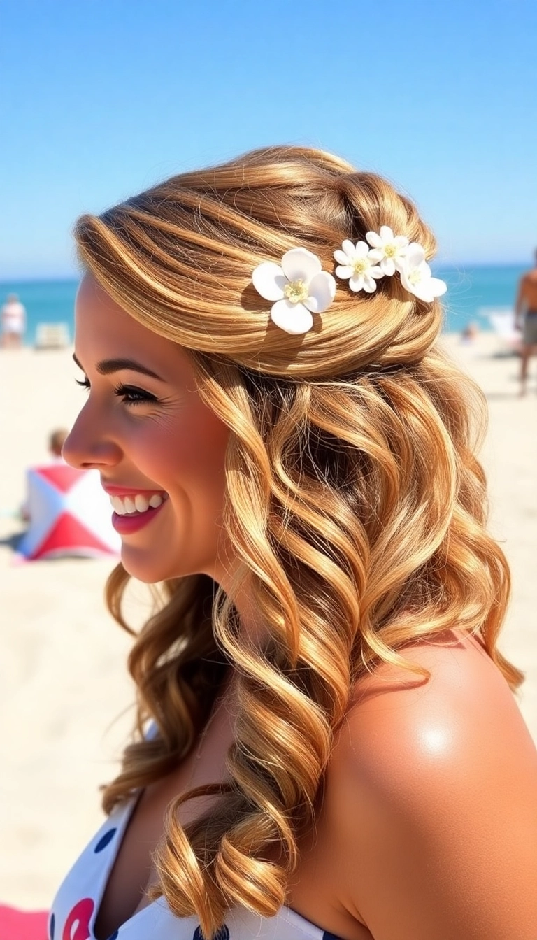 30 Windy Day Hairstyles That'll Keep You Stylish No Matter the Weather! - 4. Half-Up, Half-Down