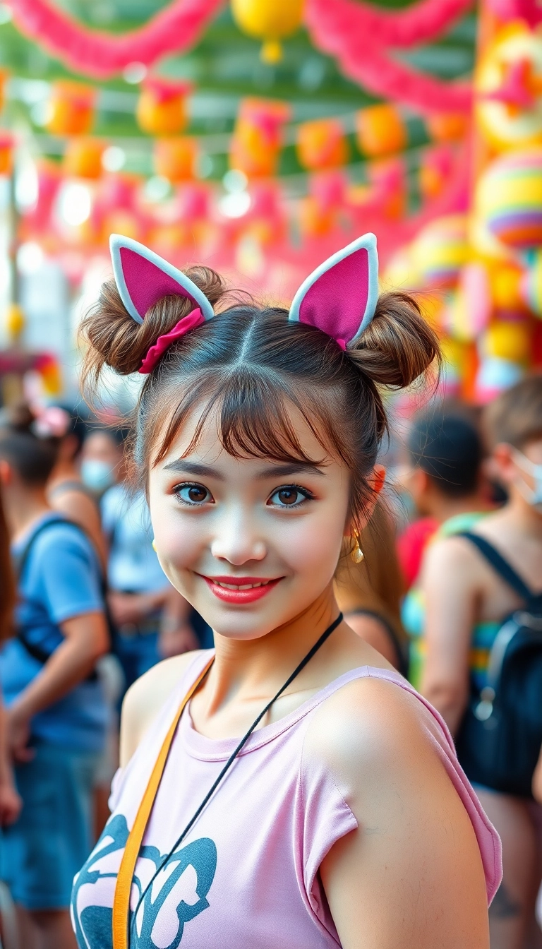 34 Cat Ears Hairstyles You’ll Want to Try ASAP (Your Friends Will Be Jealous!) - Messy Cat Ear Bun