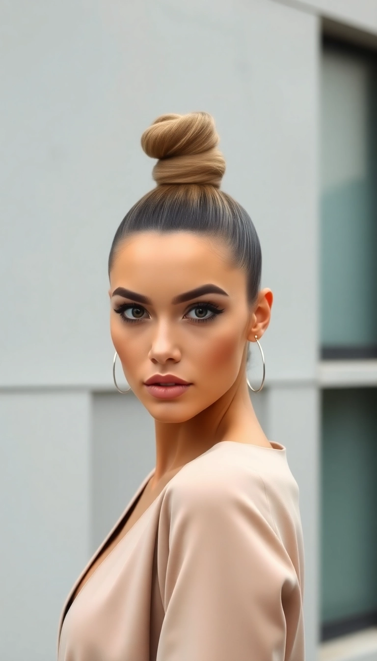 39 Belle Hairstyle Ideas That Will Make You Feel Like a Princess! - Chic Top Knot