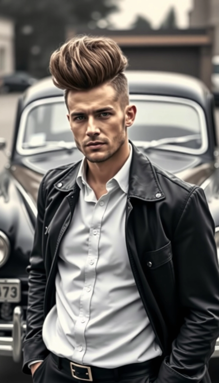 37 Stylish Men's Longer Haircuts That'll Make You the Trendsetter of the Year! - The Long Pompadour