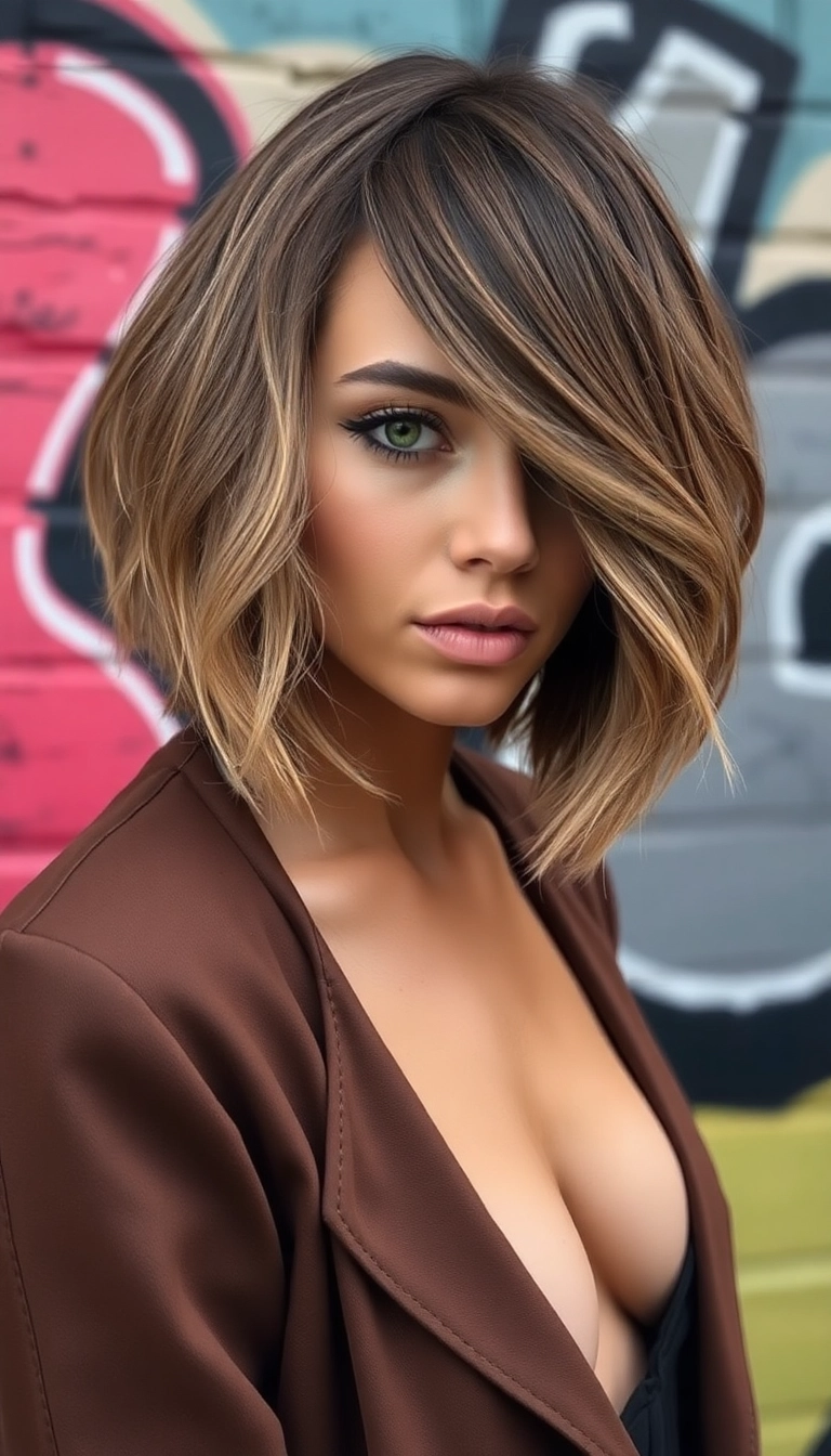 34 Short Layered Bob Hairstyles That'll Make You Want to Chop It All Off! - Asymmetrical Bob