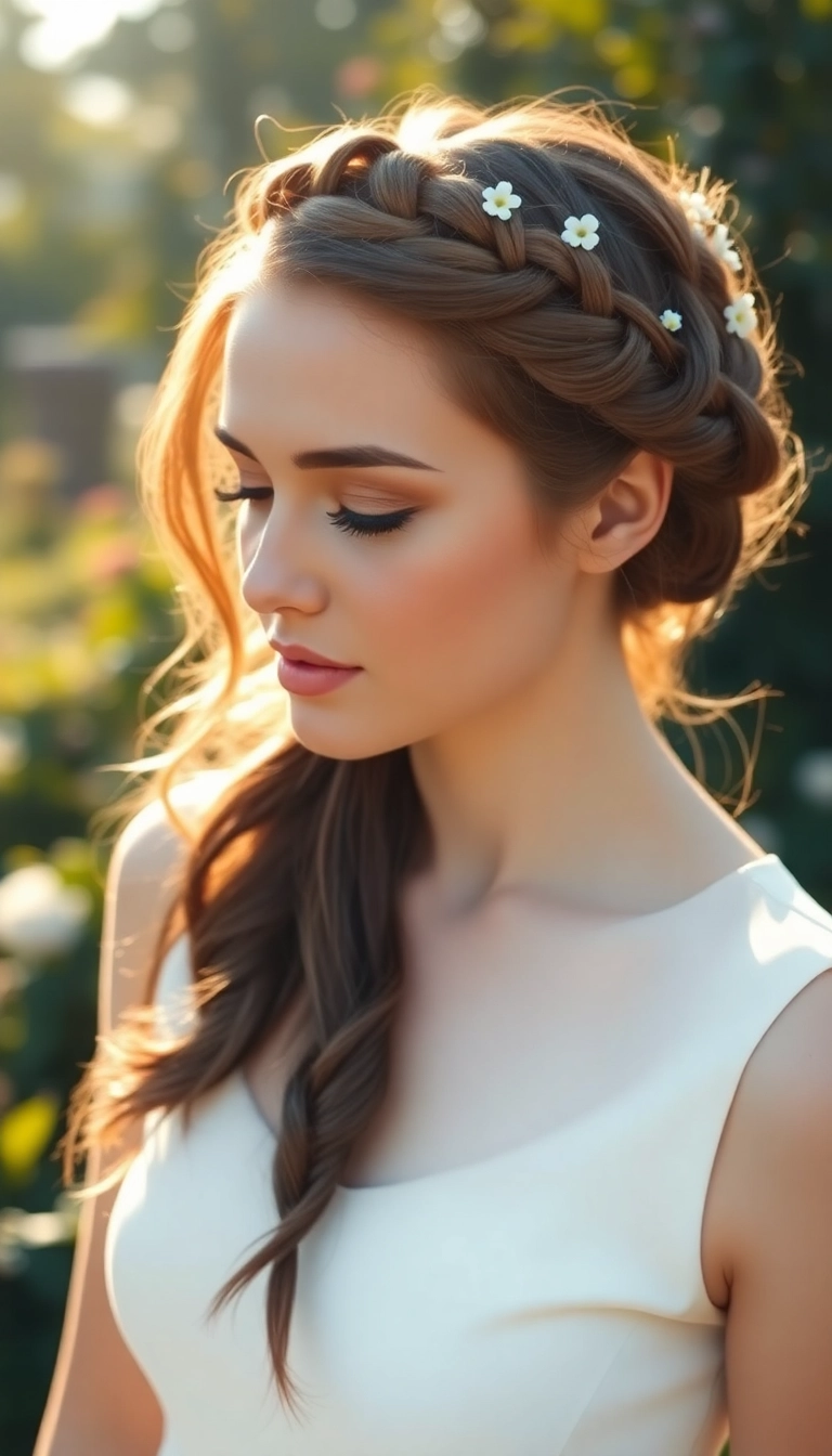 37 Braids Hairstyles Ideas That'll Make You Want to Try #23 Immediately! - 24. Twisted Crown Braid