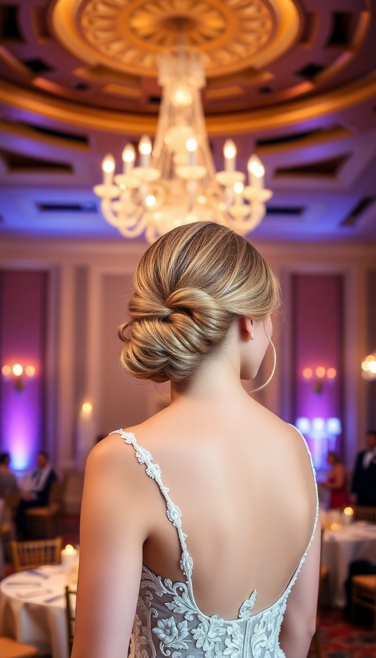 Fall in Love with These 24 Ear-Length Hairstyles That Are Simply Gorgeous! - Elegant Updo with Ear-Length Hair