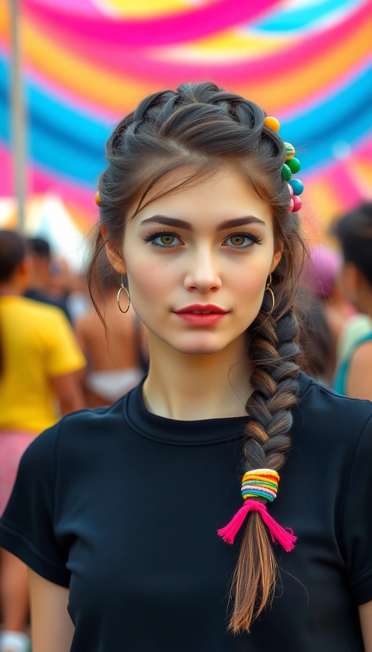 37 Braids Hairstyles Ideas That'll Make You Want to Try #23 Immediately! - 35. Braid with Hair Accessories